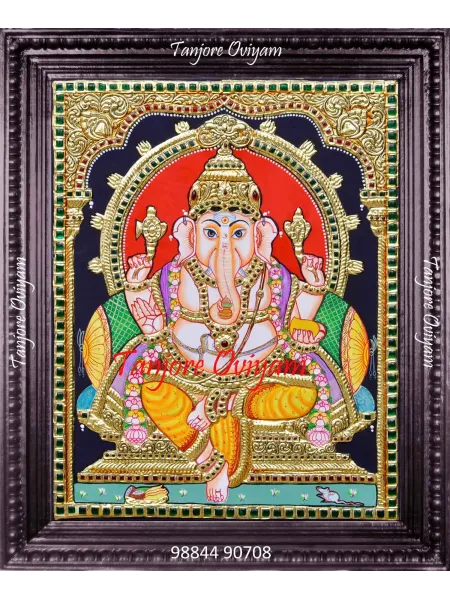 Lord Ganesha Tanjore Painting